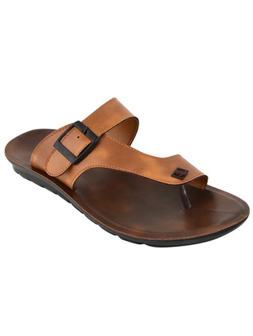 tan synthetic slip on sandals - 19382481 - Very Small Image - 1