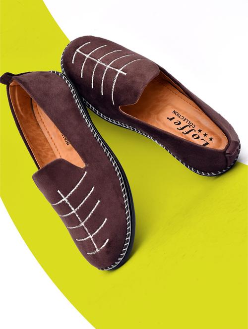 brown suede slip on loafers - 19382815 - Very Small Image - 1