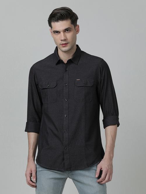 cotton solids casual shirts - 19382850 - Very Small Image - 1