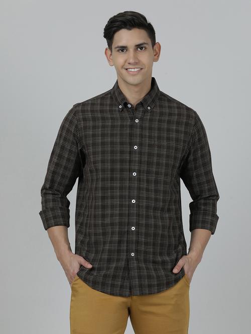 cotton checks casual shirts - 19382893 - Very Small Image - 1