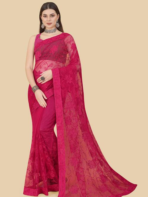 self design net saree - 19382902 - Very Small Image - 1