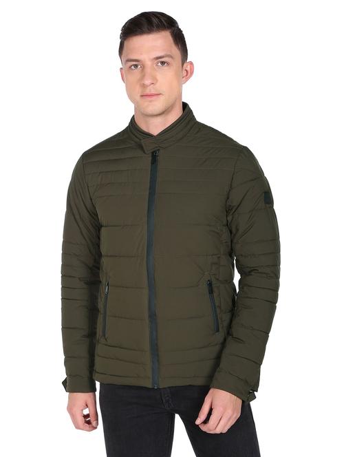 green quilted casual jacket - 19389216 - Very Small Image - 1