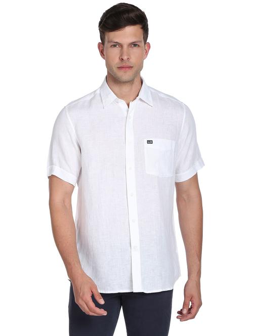 white linen casual shirt - 19389339 - Very Small Image - 1