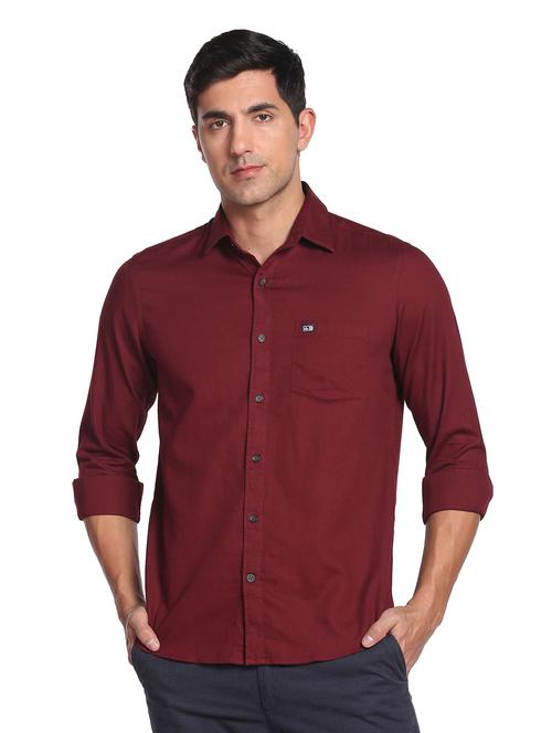 red cotton casual shirt - 19389357 - Very Small Image - 1