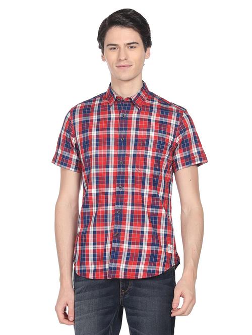 mens checks casual shirt - 19389412 - Very Small Image - 1