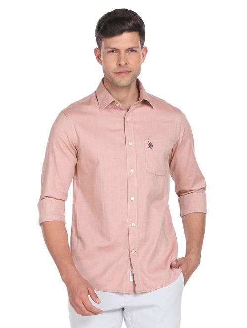 pink cotton casual shirt - 19389558 - Very Small Image - 1