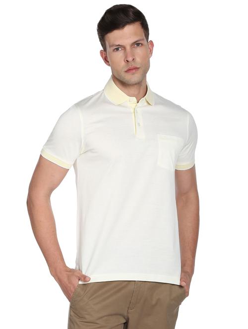 yellow cotton casual shirt - 19389623 - Very Small Image - 1