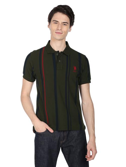 green striped polo t-shirt - 19389745 - Very Small Image - 1