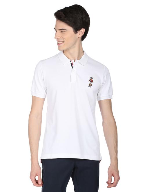 white solid polo t-shirt - 19389804 - Very Small Image - 1