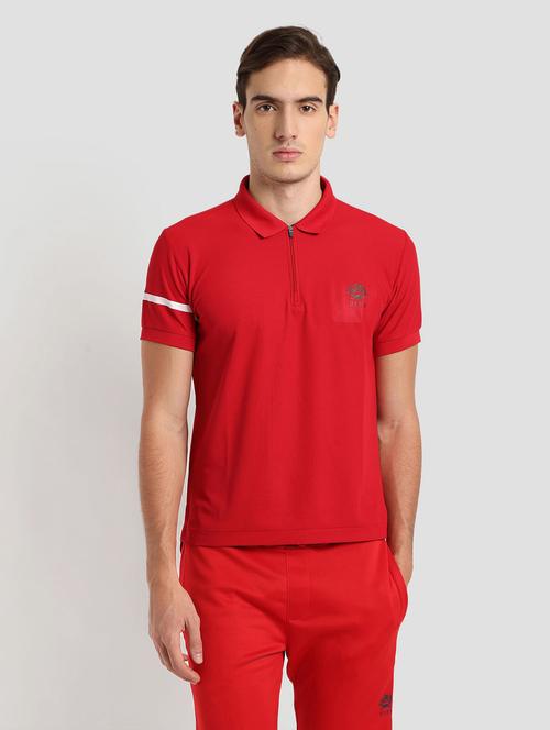 red solid polo t-shirt - 19389815 - Very Small Image - 1