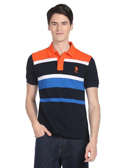 color blocked polo t-shirt - 19389998 - Very Small Image - 1