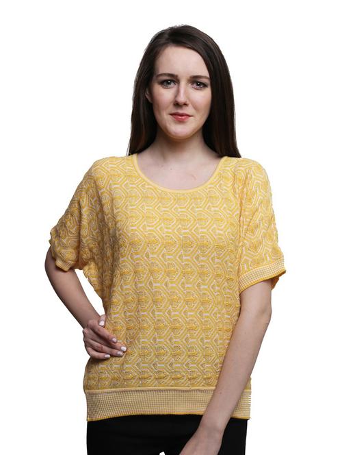yellow poly cotton regular top - 19390037 - Very Small Image - 1