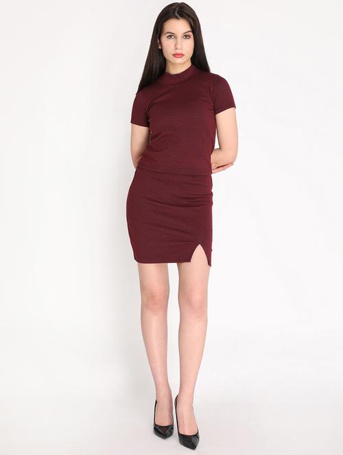 red solid top and skirt set set - 19397386 - Very Small Image - 1