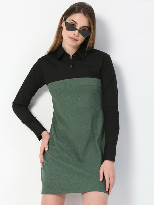 colored block t-shirt dress - 19397891 - Very Small Image - 1