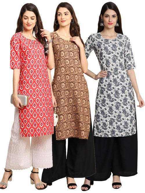 pack of 3 printed kurta - 19398459 - Very Small Image - 1