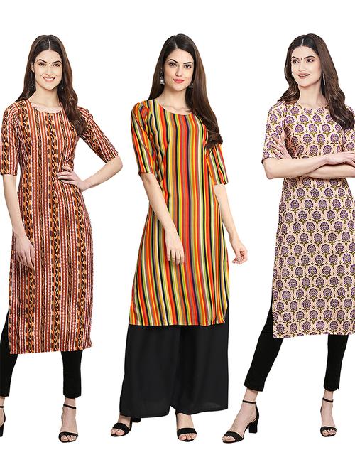 pack of 3 straight kurta - 19398800 - Very Small Image - 1