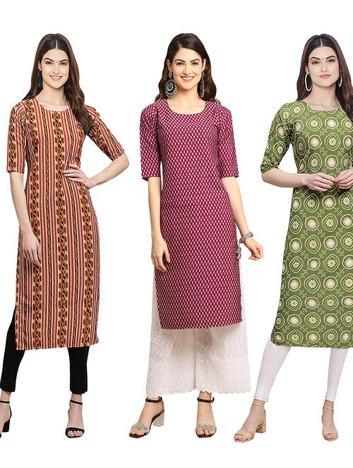pack of 3 straight kurta - 19398801 - Very Small Image - 1