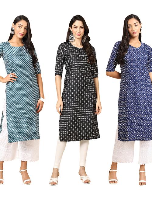 pack of 3 straight kurta - 19398841 - Very Small Image - 1