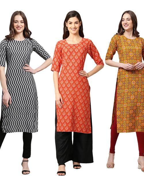 pack of 3 straight kurta - 19399349 - Very Small Image - 1