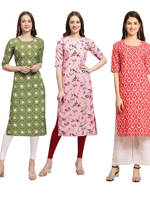 pack of 3 straight kurta - 19399354 - Very Small Image - 1