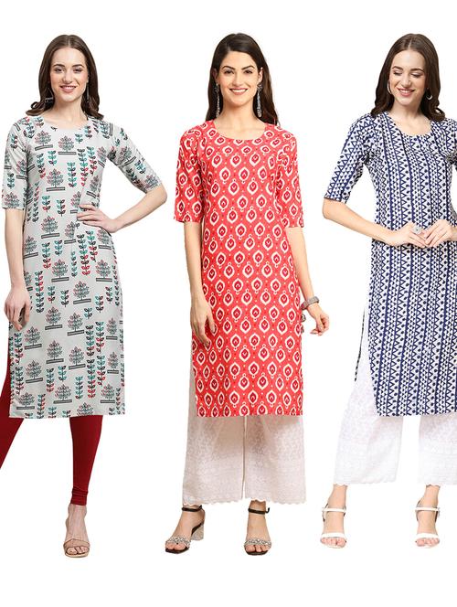 pack of 3 straight kurta - 19399360 - Very Small Image - 1