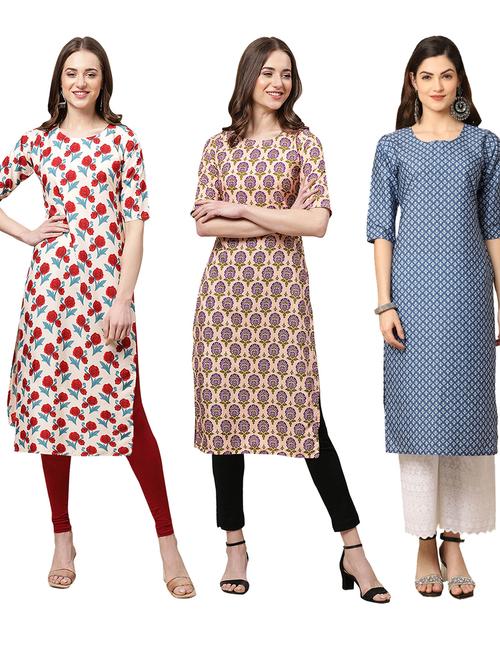 pack of 3 straight kurta - 19399366 - Very Small Image - 1