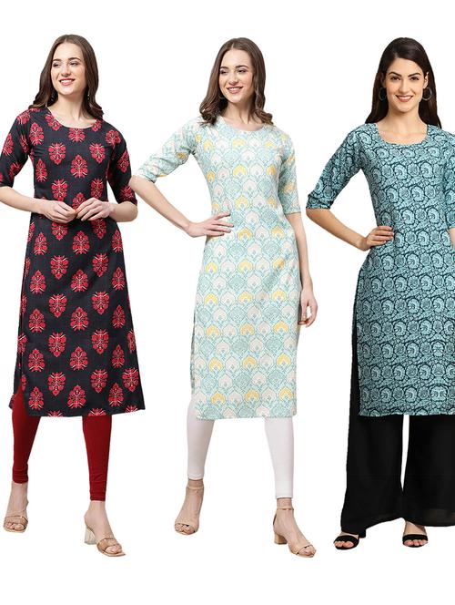 pack of 3 straight kurta - 19399375 - Very Small Image - 1