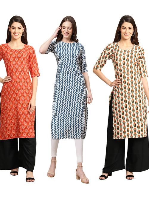 pack of 3 straight kurta - 19399402 - Very Small Image - 1