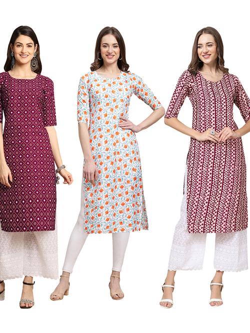 pack of 3 straight kurta - 19399405 - Very Small Image - 1