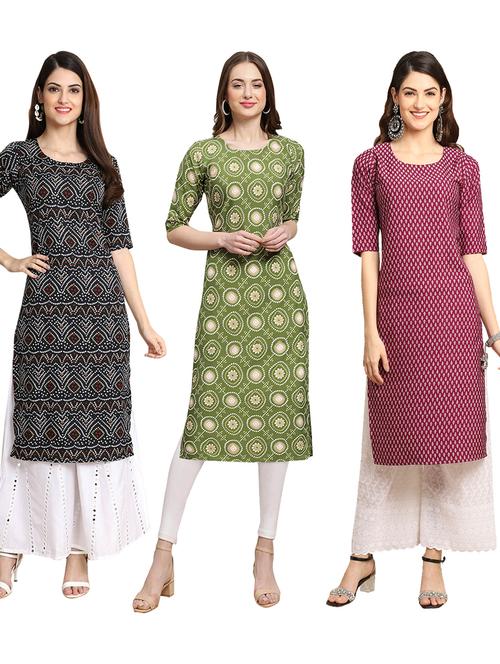 pack of 3 straight kurta - 19399417 - Very Small Image - 1