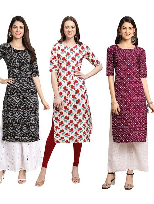 pack of 3 straight kurta - 19399418 - Very Small Image - 1