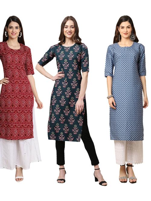 pack of 3 straight kurta - 19399421 - Very Small Image - 1