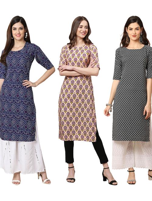 pack of 3 straight kurta - 19399423 - Very Small Image - 1