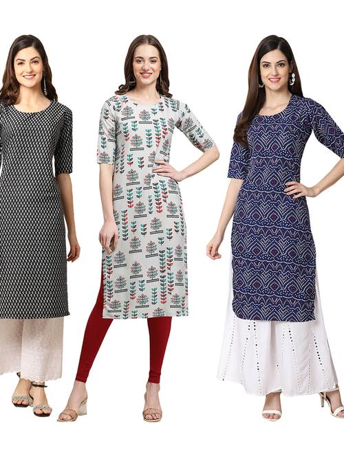 pack of 3 straight kurta - 19399429 - Very Small Image - 1