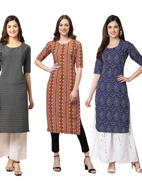 pack of 3 straight kurta - 19399431 - Very Small Image - 1