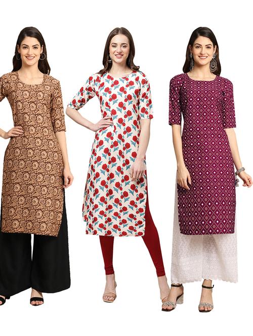 pack of 3 straight kurta - 19399437 - Very Small Image - 1