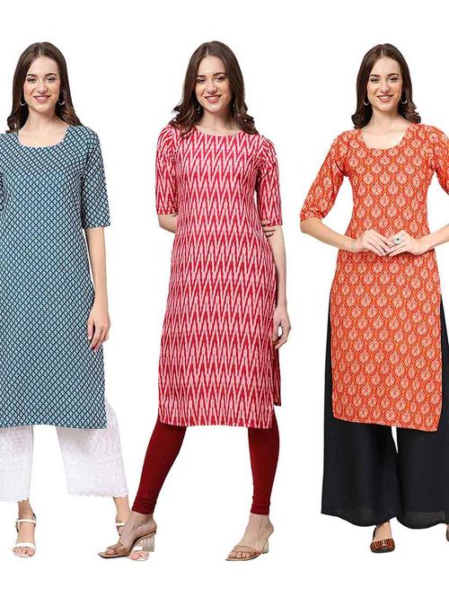 pack of 3 straight kurta - 19399927 - Very Small Image - 1
