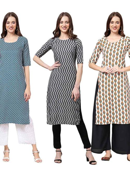 pack of 3 straight kurta - 19399928 - Very Small Image - 1