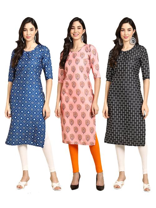 pack of 3 straight kurta - 19399988 - Very Small Image - 1