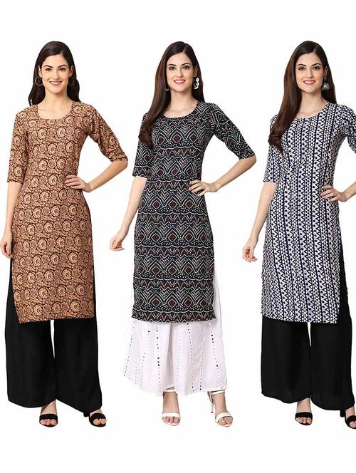 pack of 3 straight kurta - 19400137 - Very Small Image - 1