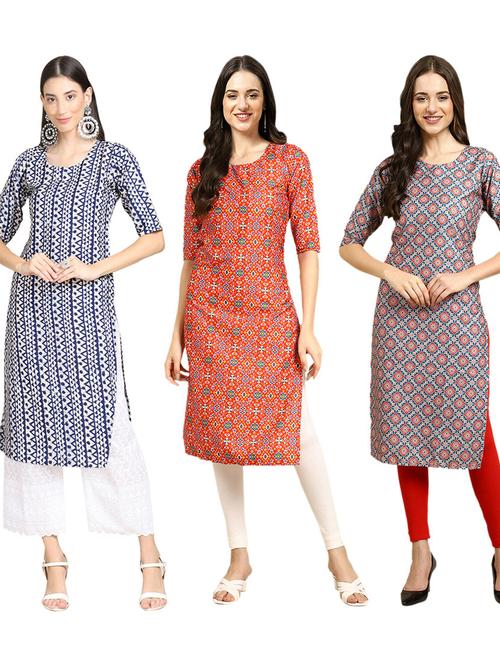 pack of 3 straight kurta - 19402217 - Very Small Image - 1