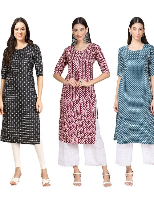 pack of 3 straight kurta - 19402275 - Very Small Image - 1