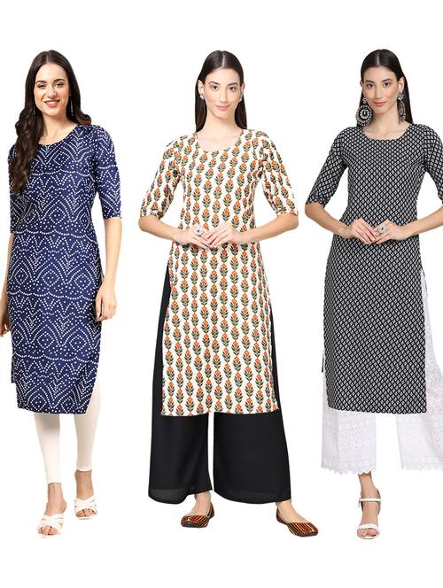 pack of 3 straight kurta - 19402289 - Very Small Image - 1