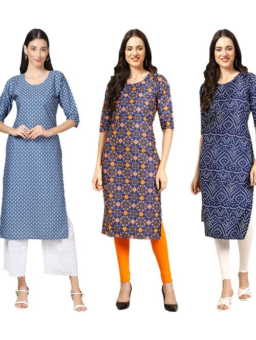 pack of 3 straight kurta - 19402296 - Very Small Image - 1