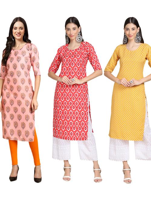pack of 3 straight kurta - 19402298 - Very Small Image - 1