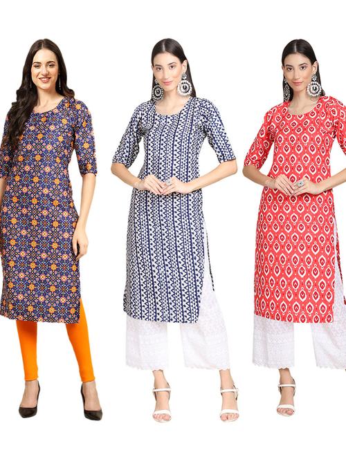 pack of 3 straight kurta - 19402306 - Very Small Image - 1