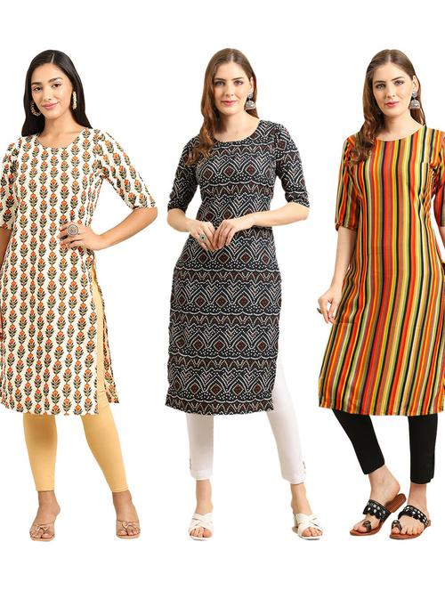 pack of 3 printed kurta - 19402354 - Very Small Image - 1