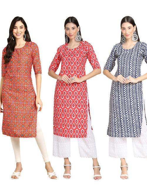 pack of 3 printed kurta - 19402467 - Very Small Image - 1
