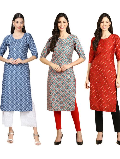 pack of 3 printed kurta - 19402481 - Very Small Image - 1