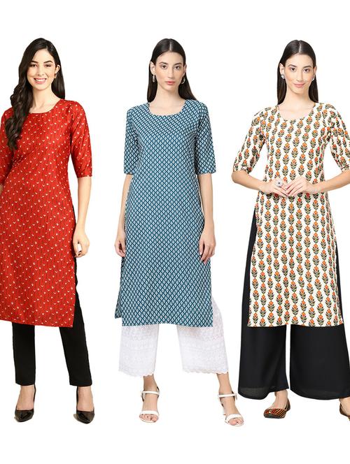 pack of 3 printed kurta - 19402494 - Very Small Image - 1